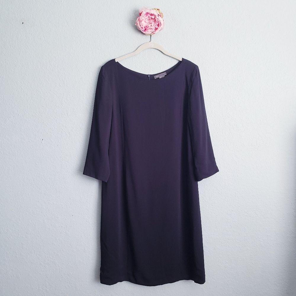 Vince Black 3/4 Sleeve Dress